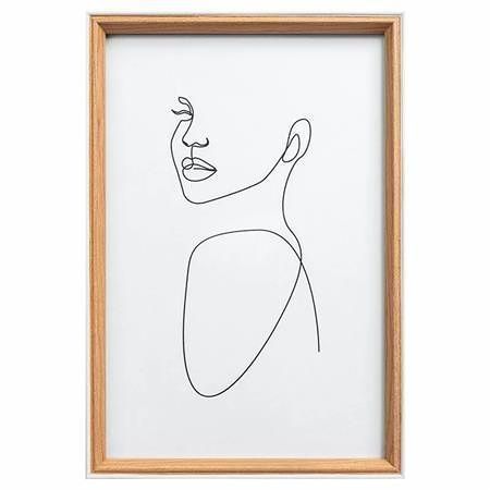 Rámeček "Silhouette", bukové dřevo, 20 x 30 cm