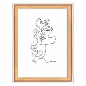 Rámeček "Silhouette", bukové dřevo, 13 x 18 cm