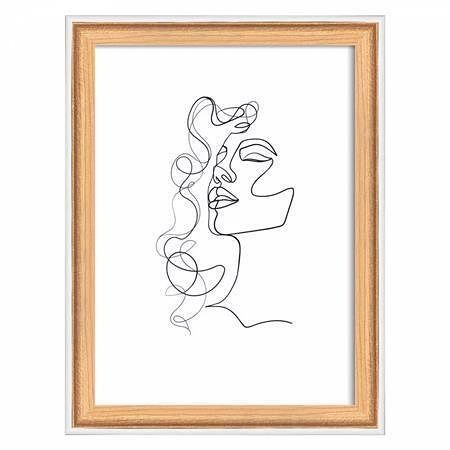 Rámeček "Silhouette", bukové dřevo, 13 x 18 cm