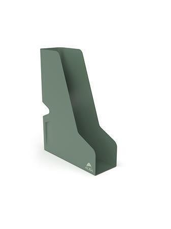 Stojan na časopisy, zelená, 85 mm, kov, ALBA ODMAG V