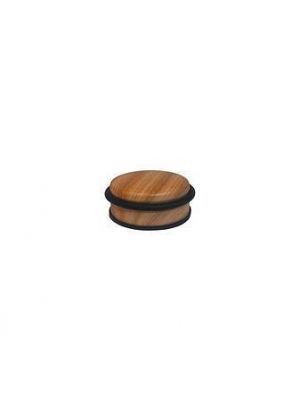 Dveřní zarážka, vzhled dřeva, ocel / elastomer, DOORSTOP W