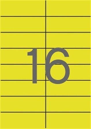 Etiketa, 105 x 37mm, žlutá, 320 ks/bal., APLI