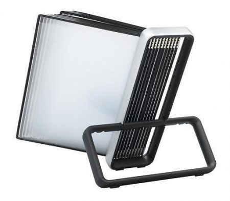 Stolní stojan "Veo", stříbrno-černá, A4, 10 míst, TARIFOLD F744117