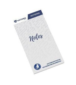 Poznámkový blok, 65x130 mm, 50 stránek, VICTORIA