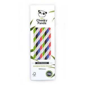 Brčko, mix barev, bambusové, rozložitelné, 100 ks, CHEEKY PANDA STRWMULTIX48