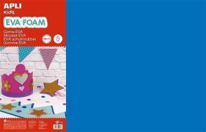 Pěnová guma "Eva sheets", modrá, 400x600 mm, APLI