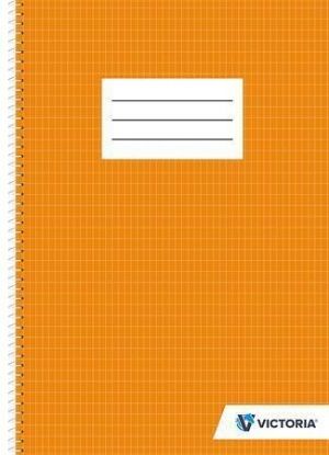 Blok na psaní "French", čtverečkovaný, drátěná kroužková vazba, A4, 70 listů, VICTORIA