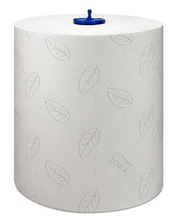 Papírové ručníky "Matic", bílá s šedým vzorem listů, 2-vrstvé, systém H1, Advanced, TORK 1