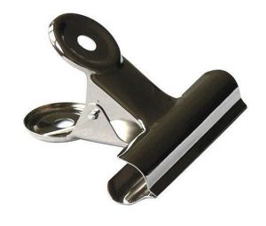 Klip na dokumenty, stříbrná, 75 mm, kov, 6 ks/balení, HGA1754