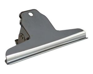 Klip na dokumenty, stříbrná, 145 mm, kov, 2 ks/balení, HGA0130