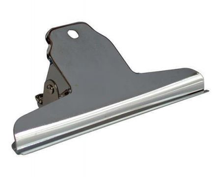 Klip na dokumenty, stříbrná, 145 mm, kov, 2 ks/balení, HGA0130