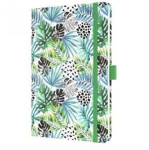 Diář "Jolie", Green Jungle Fever, A5, týdenní, 2026, tvrdé desky, SIGEL J6355