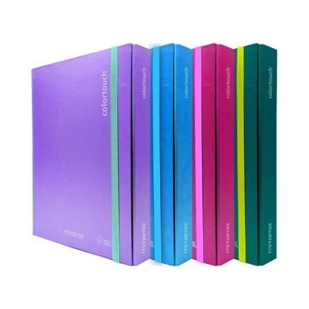 Desky s gumičkou "Color Touch", 5cm, tm.zelená, MITAMA 62034-90282