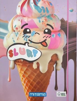 Desky s gumičkou "Fantasy colors", zmrzlina, MITAMA 61906-90029