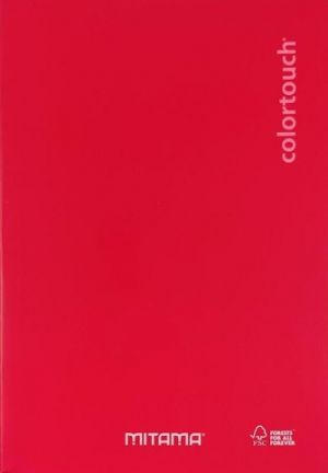 Sešit "Color Touch", A4+, čtverečkovaná, 40+2 listů, červená, MITAMA 62013-90259