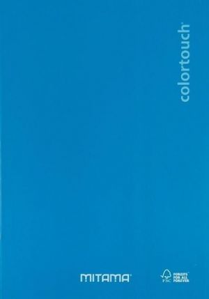 Sešit "Color Touch", A4+, čtverečkovaná, 40+2 listů, cyan, MITAMA 62013-90262