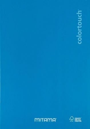 Sešit "Color Touch", A4+, linkovaný, 40+2 listů, cyan, MITAMA 62012-90252