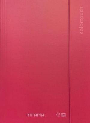 Desky s gumičkou "Color Touch", červená, MITAMA 62030-90278