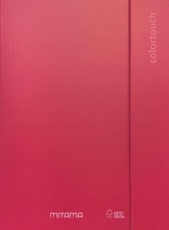 Desky s gumičkou "Color Touch", červená, MITAMA 62030-90278