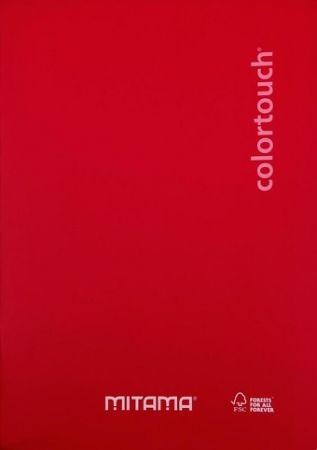 Sešit "Color Touch", A4+, linkovaný, 40+2 listů, červená, MITAMA 62012-90249