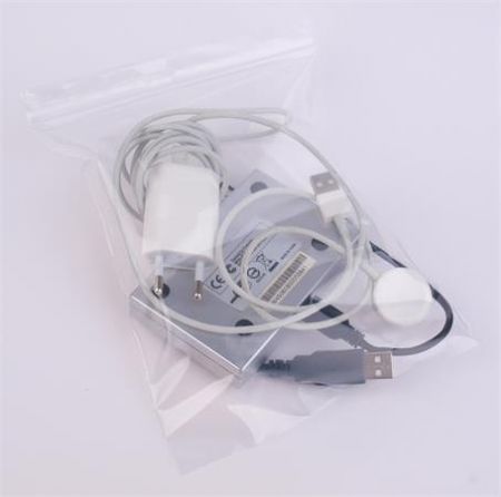 Sáček se zavíráním, 12 x18 cm, průhledný