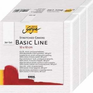 Malířské plátno Basic Line 10 x 10 cm, sada 3ks, KREUL