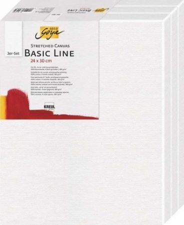 Malířské plátno Basic Line 24 x 30 cm, sada 3ks, KREUL