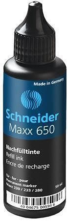 Náplň do permanentního popisovače "650", černá, 50 ml, pro 230, 233, 280, SCHNEIDER
