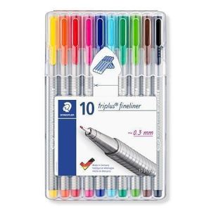 Liner "Triplus 334 Box" sada, 10 barev, 0,3mm, STAEDTLER