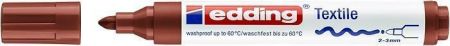 Popisovač na textil "4500", hnědá, kuželový hrot, 1-3mm, EDDING