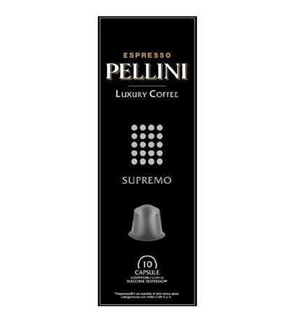 Kávové kapsle "Supremo", 10ks, PELLINI, do kávovarů Nespresso®