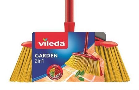 Smeták, pro exteriéry, VILEDA "2in1 Garden"