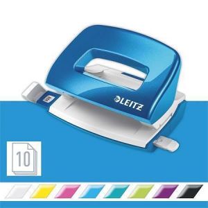 Děrovačka "NeXXt Wow 5060", modrá, 10 listů, kov, mini, LEITZ 