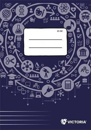 Sešit, A5, linkovaný, 32 listů, VICTORIA