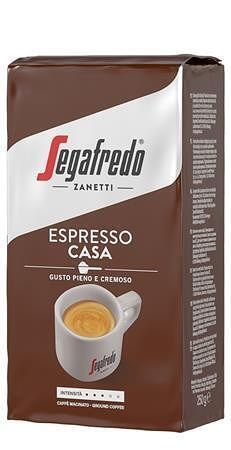 Káva mletá, pražená, vakuově balené, 250 g, SEGAFREDO "Espresso Casa"