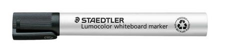 Popisovač na bílou tabuli "Lumocolor 351 B", černá, klínový hrot, STAEDTLER