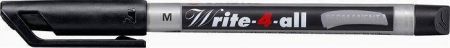 Permanentní popisovač "Write-4-all", černá, 1mm, kuželový hrot, STABILO