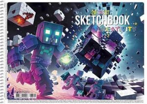 Skicák, náčrtník "Creativity", A4, 20 listů, 100 g, SHKOLYARYK PB-SC-020-8511