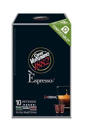 Kávové kapsle "Espresso Intenso", kompatibilní s Nespresso, 10 ks, CAFFÉ VERGNANO 2295302