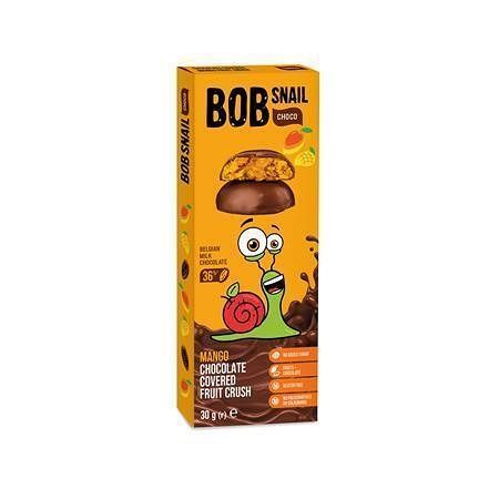 Ovocná pochoutka, mango v mléčné čokoládě, 30 g, BOB SNAIL BS-4131
