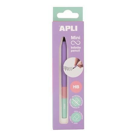 Nekonečná tužka mini "Infinite", fialová, HB, šestihranná, APLI 19963