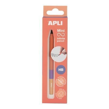 Nekonečná tužka mini "Infinite", oranžová, HB, šestihranná, APLI 19964