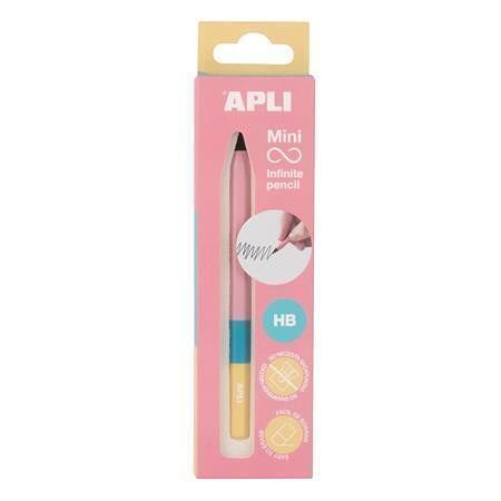 Nekonečná tužka mini "Infinite", růžová, HB, šestihranná, APLI 19962