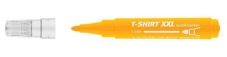 Popisovač na textil "XXL", žlutá, 1-3mm, kuželový hrot, ICO