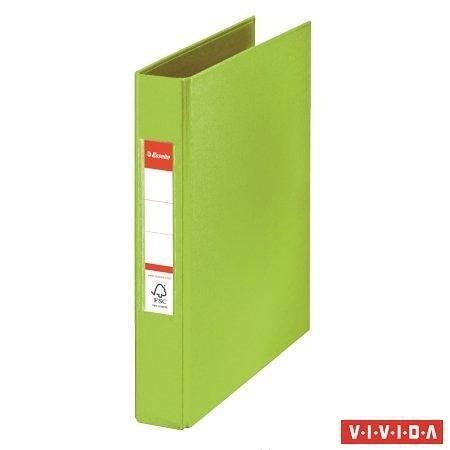 Kroužkový pořadač "Standard", Vivida zelená, 2 kroužky, 42 mm, A5, PP, ESSELTE