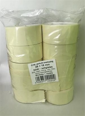 Cenové etikety, 26x16 mm, bílé