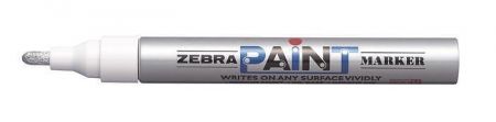 Lakový popisovač "Paint marker", stříbrná, 3 mm, ZEBRA