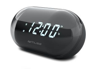 Radiobudík "M-15GL", černá, s digitálními hodinami, MUSE M-15 GL