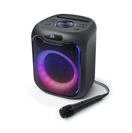 Reproduktor "M-1803DJ", černá, Bluetooth, s mikrofonem, LED osvětlení, 150 W, MUSE M-1803 