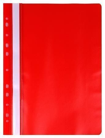 Desky s rychlovazačem, europerforace, červené, PP, A4, VICTORIA
